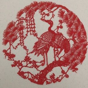 🔥ON SALE🔥Longevity Symbolism Crane 💖 Handmade PaperCut Silhouette Scherenschn